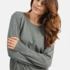 Pullover O-hals - Grey Melange