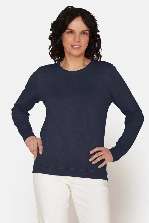 Pullover O-hals - Navy