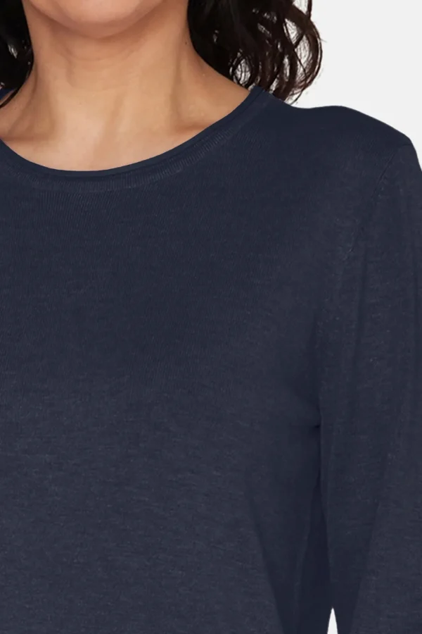 Pullover O-hals - Navy