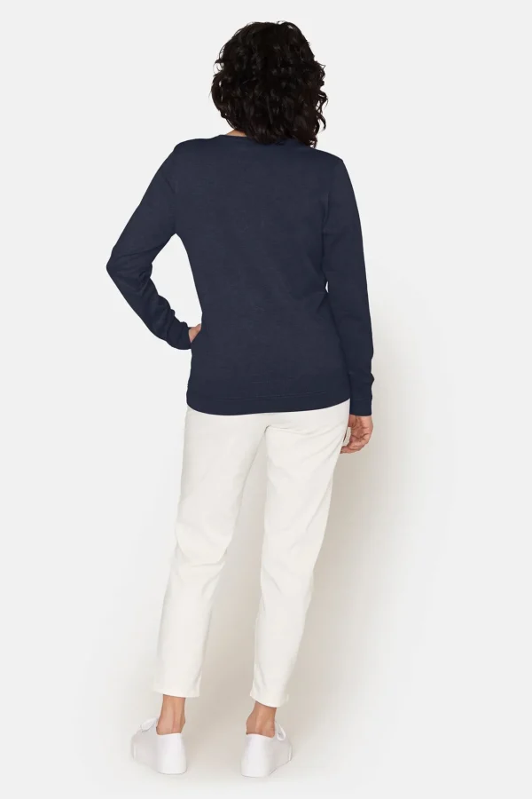 Pullover O-hals - Navy