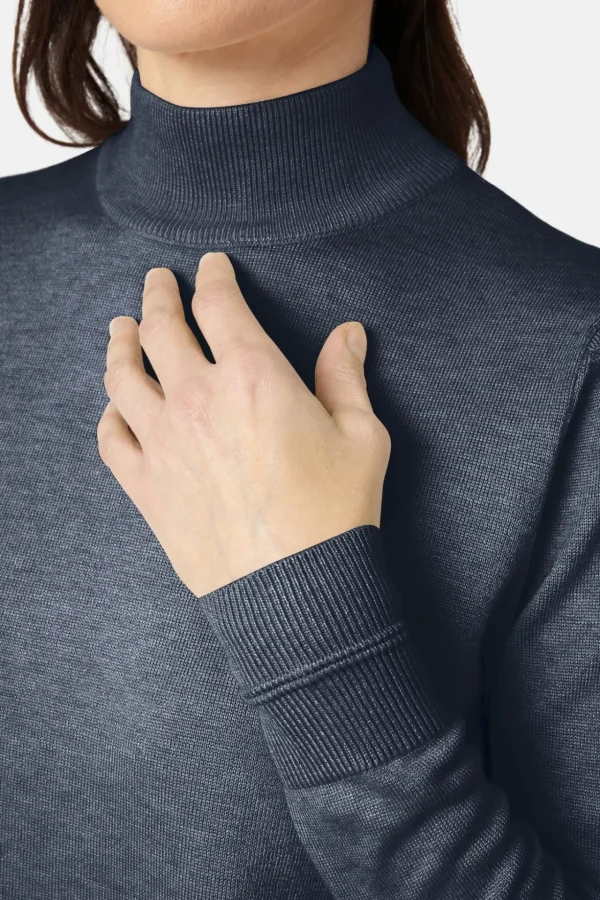 Pullover Rullekrave - Navy