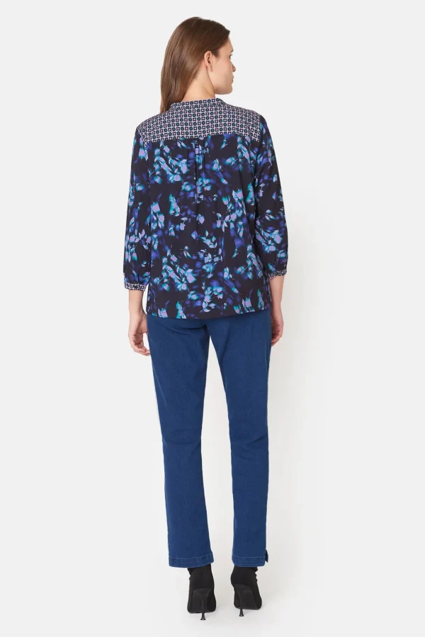 3/4 ærmet Bluse - Night Sky