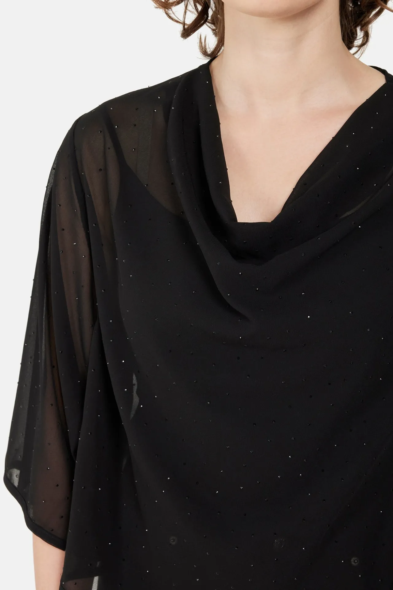 rmet_bluse__sort_1.webp 3/4 ærmet Bluse - Sort