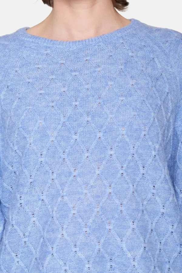 3/4 ærmet Pullover - Blå