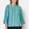 3/4 ærmet Pullover - Deep Sea