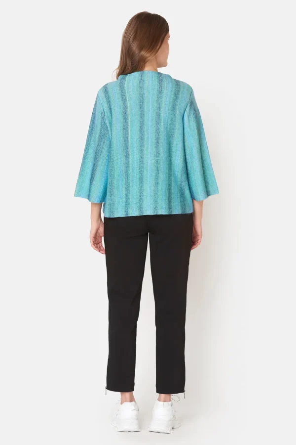 3/4 ærmet Pullover - Deep Sea