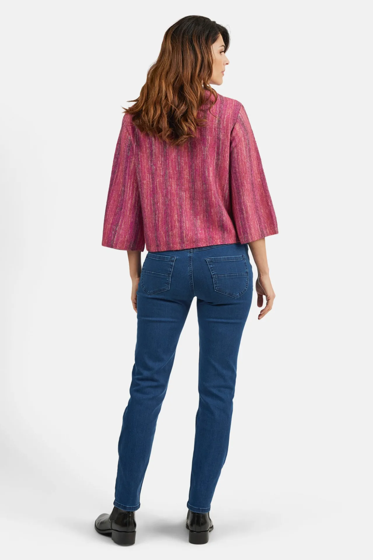 rmet_pullover__fuchsia_r_2.webp 3/4 ærmet Pullover - Fuchsia Rød