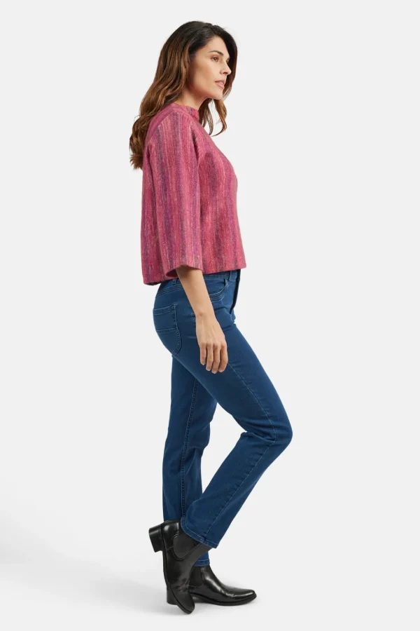 3/4 ærmet Pullover - Fuchsia Rød