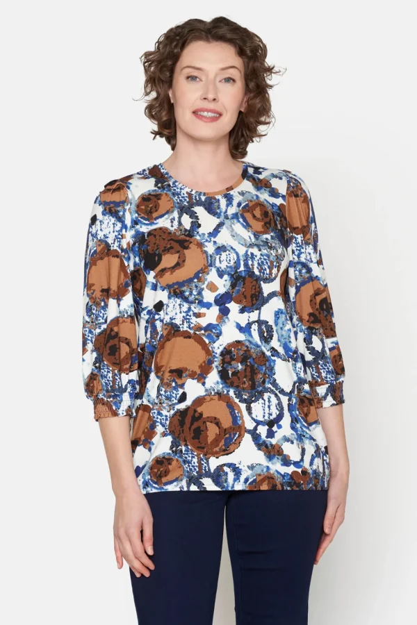 3/4 ærmet T-shirt - Blue