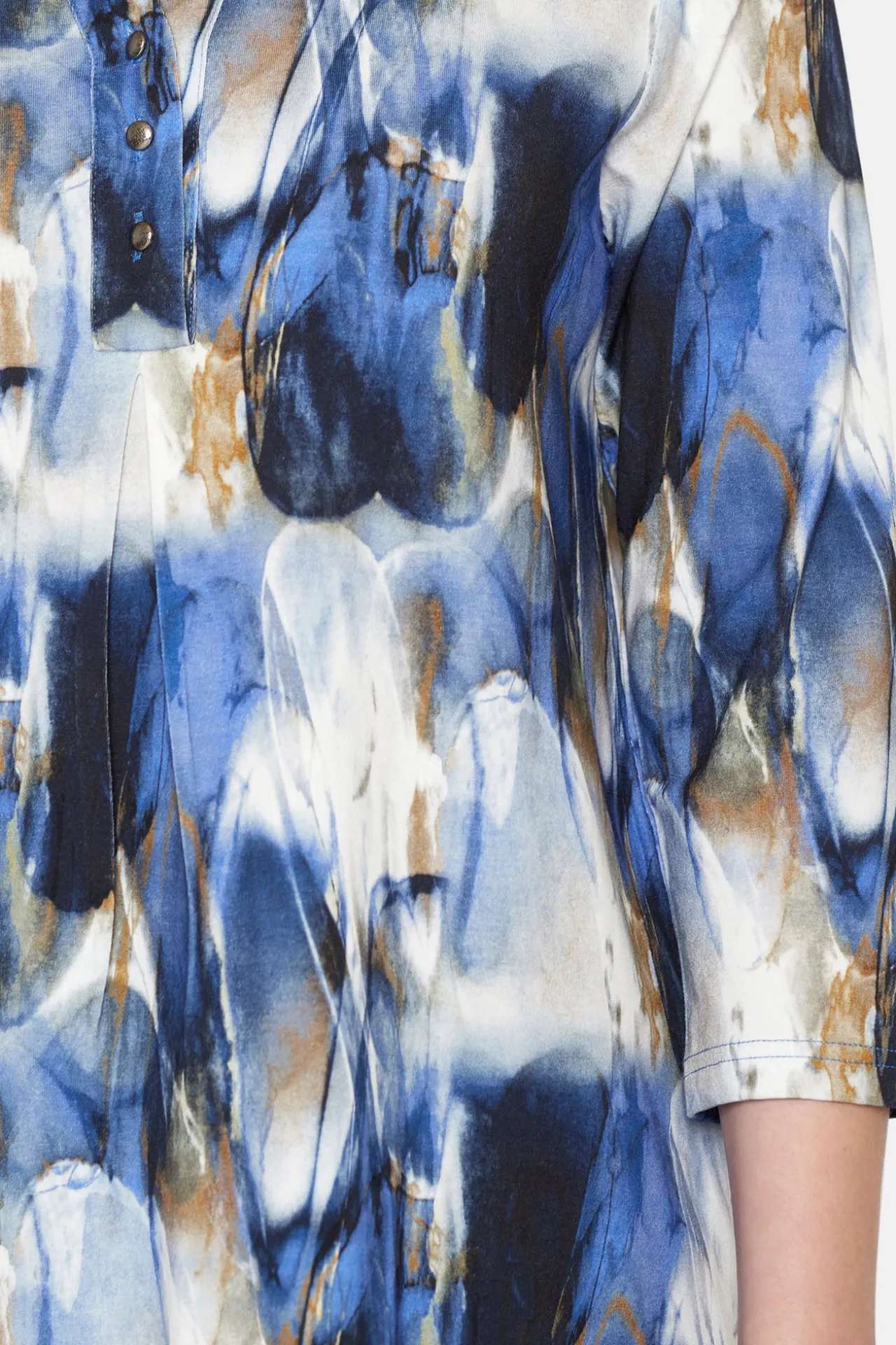 rmet_tshirt__navy_1.webp 3/4 ærmet T-shirt - Navy