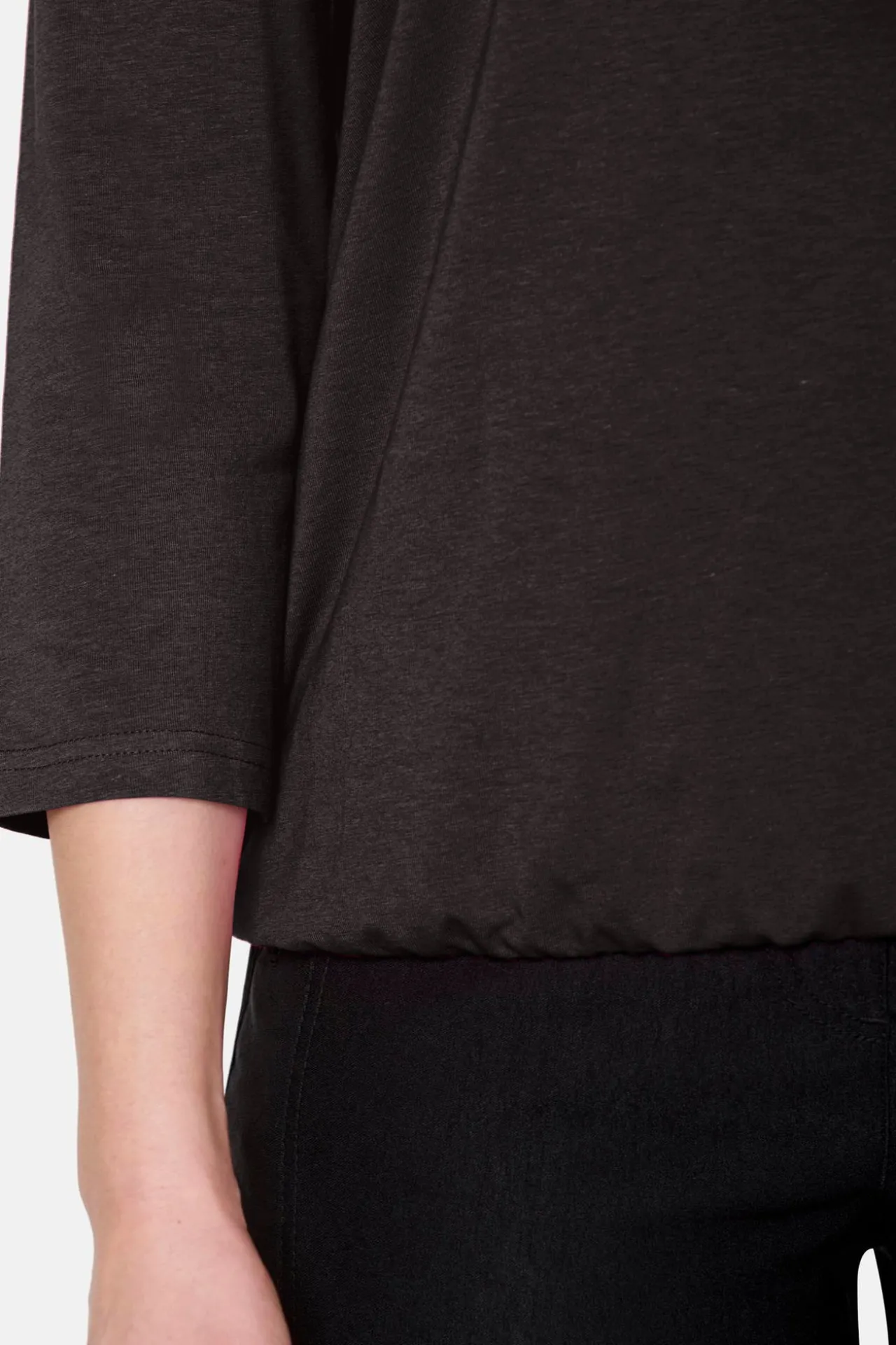 rmet_tshirt__sort_2.webp 3/4 ærmet T-shirt - Sort