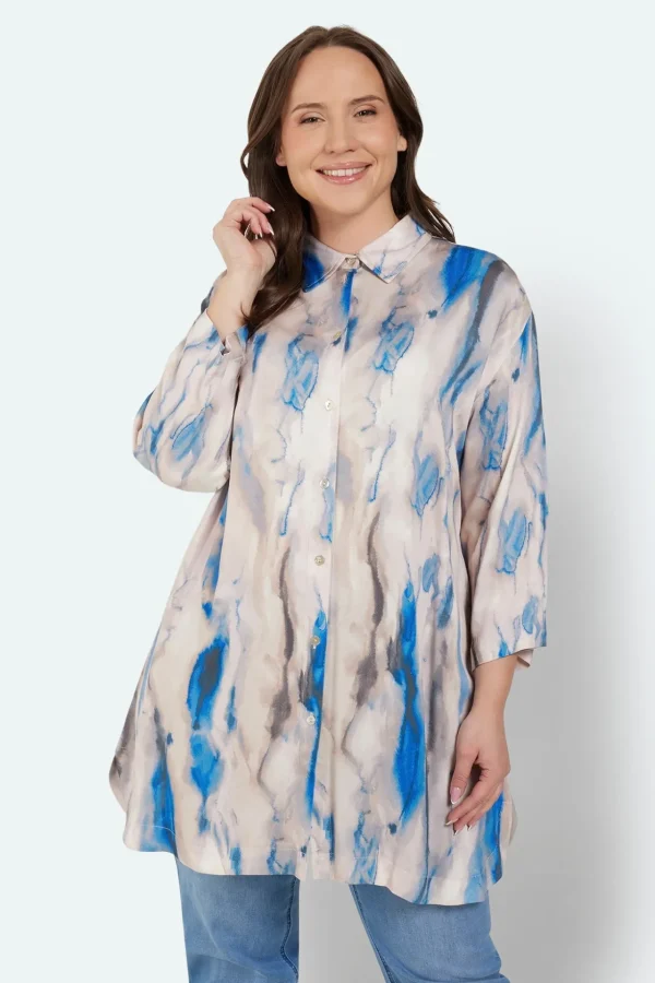 Shirt - Blue/Sand Mix