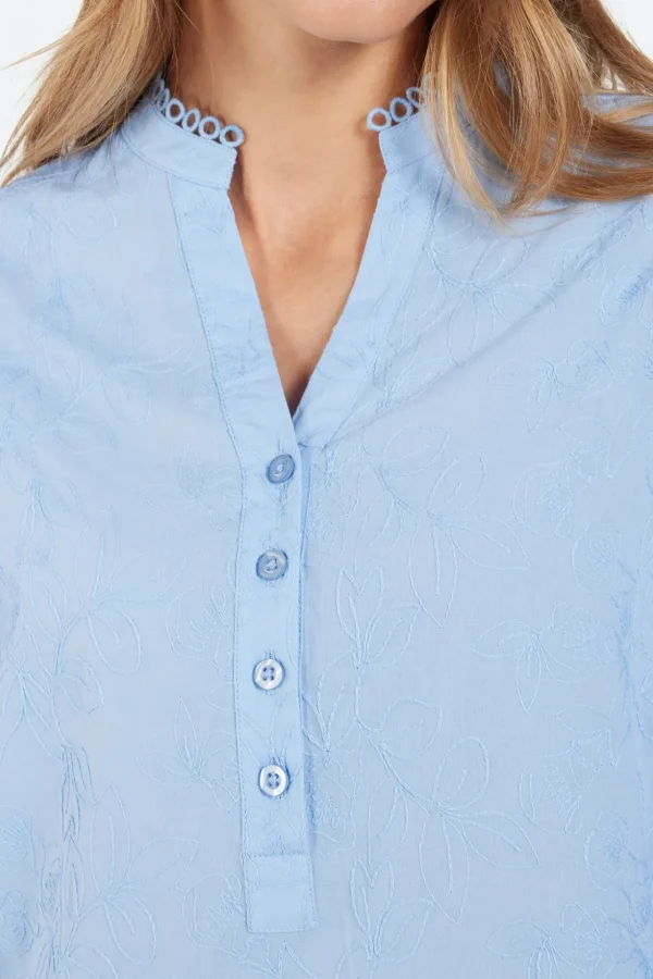 3/4 Sleeve Blouse - Oxygen