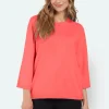 3/4 Sleeve Pullover - Melon