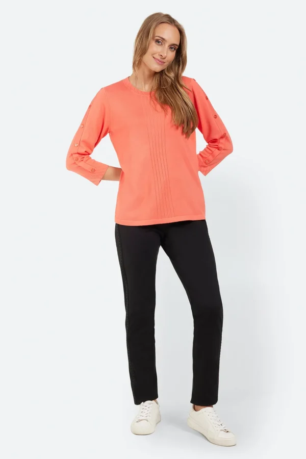 3/4 Sleeve Pullover - Melon
