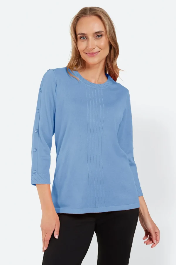 3/4 Sleeve Pullover - Oxygen