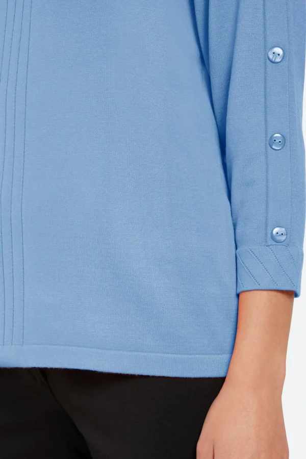 3/4 Sleeve Pullover - Oxygen