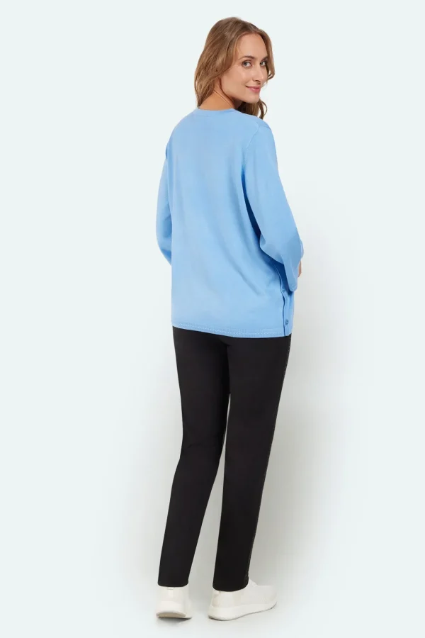 3/4 Sleeve Pullover - Oxygen