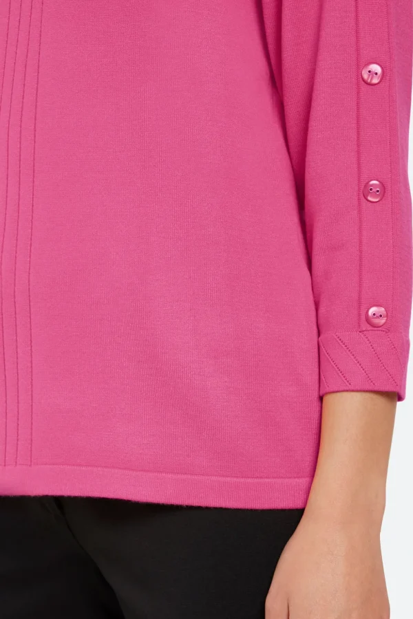 3/4 Sleeve Pullover - Pink
