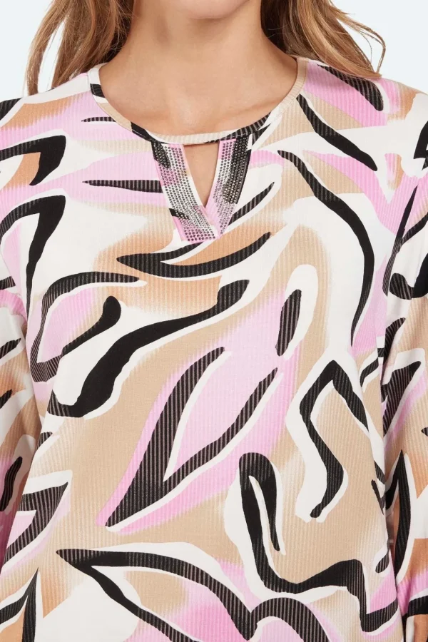 3/4 Sleeve T-shirt - Pink