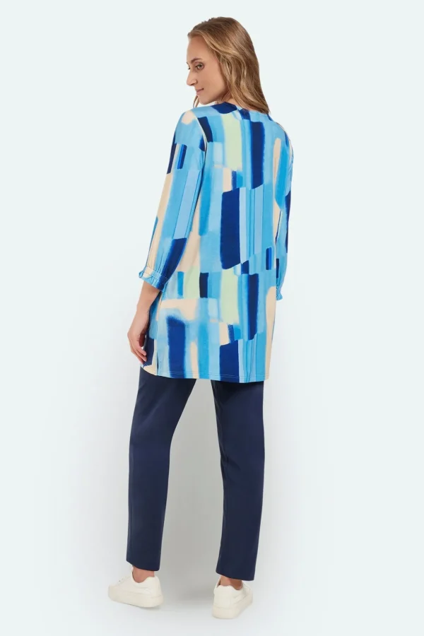 3/4 Sleeve Tunic - Oxygen