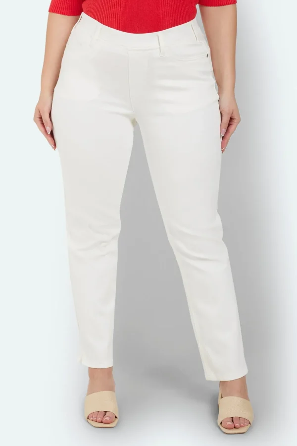 Sofia Straight 7/8 Jeans - Hvid