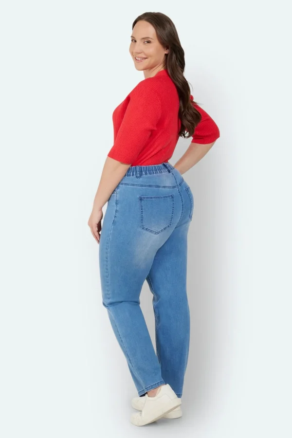Sofia Straight 7/8 Jeans - Lys Vasket Denim