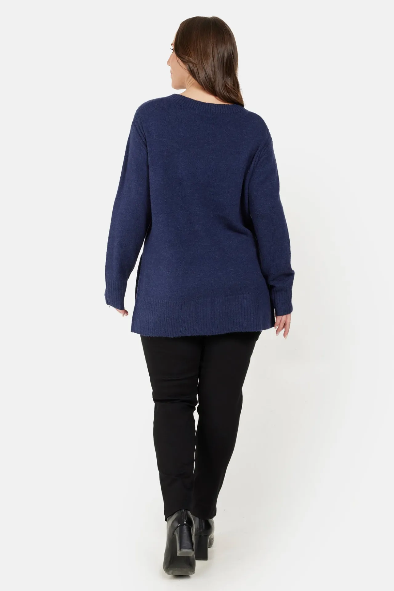 strik_pullover__bl_1.webp Strik pullover - Blå