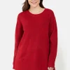 Strik pullover - Rød