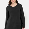Strik pullover - Sort