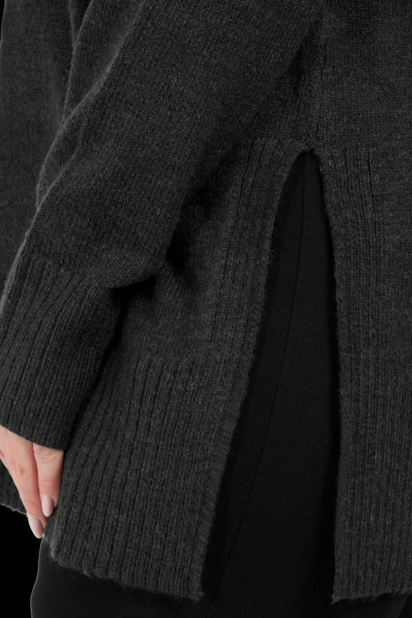 Strik pullover - Sort