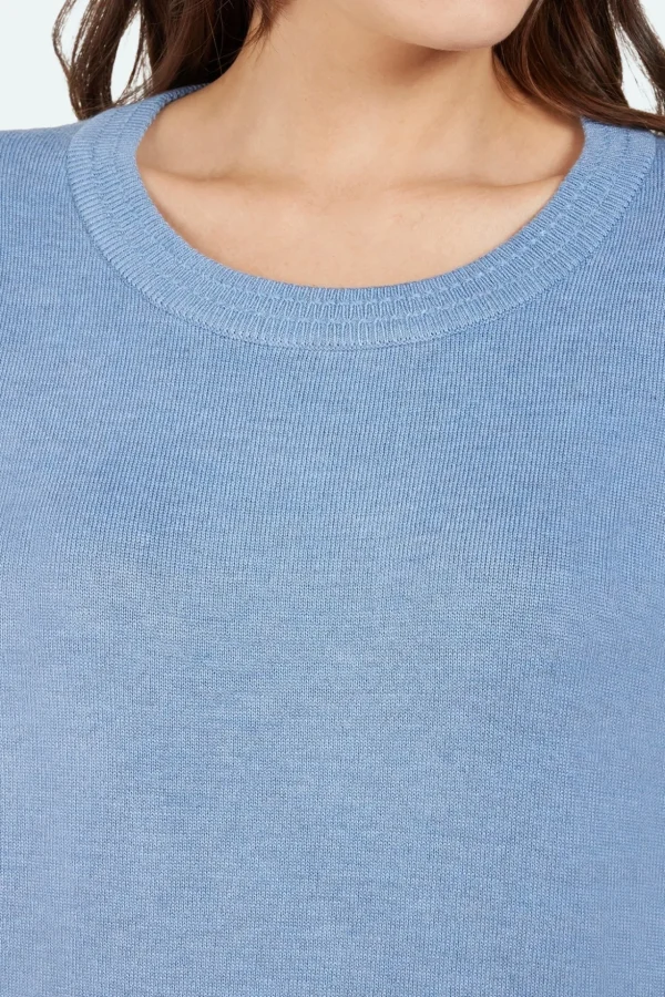 Sweater Kortærmet - Forever Blue Melange