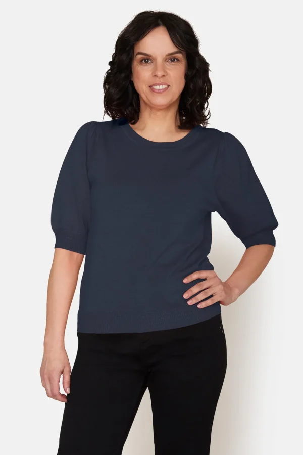 Sweater Kortærmet - Navy