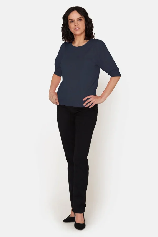 Sweater Kortærmet - Navy