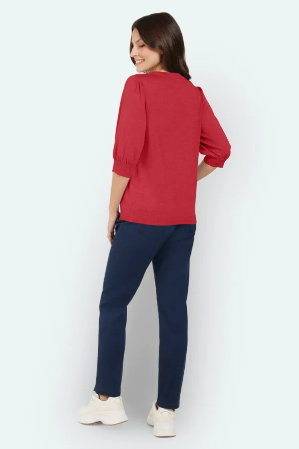 Sweater Kortærmet - Scarlet Red