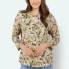 T-shirt - Grøn - rund hals