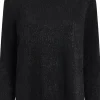 T-shirt 3/4 ærme - Black Lurex
