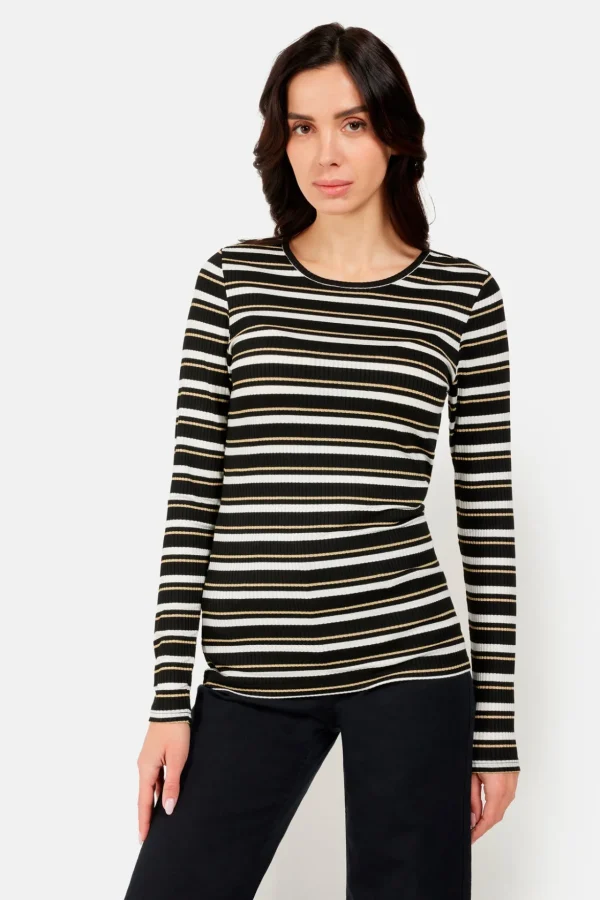 T-shirt Langærmet - Black mix