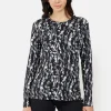T-shirt Langærmet - Black mix