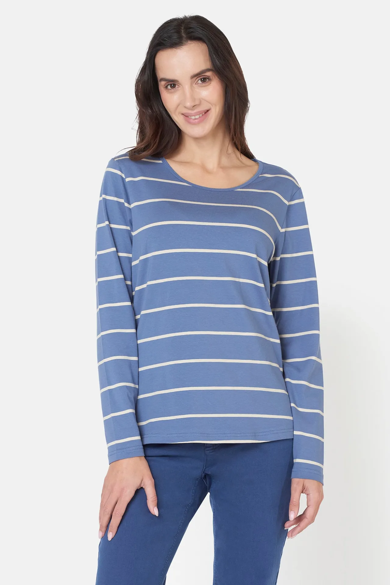 tshirt_langrmet__blue_hor_0.webp T-shirt, Langærmet - Blue Horizon Mix