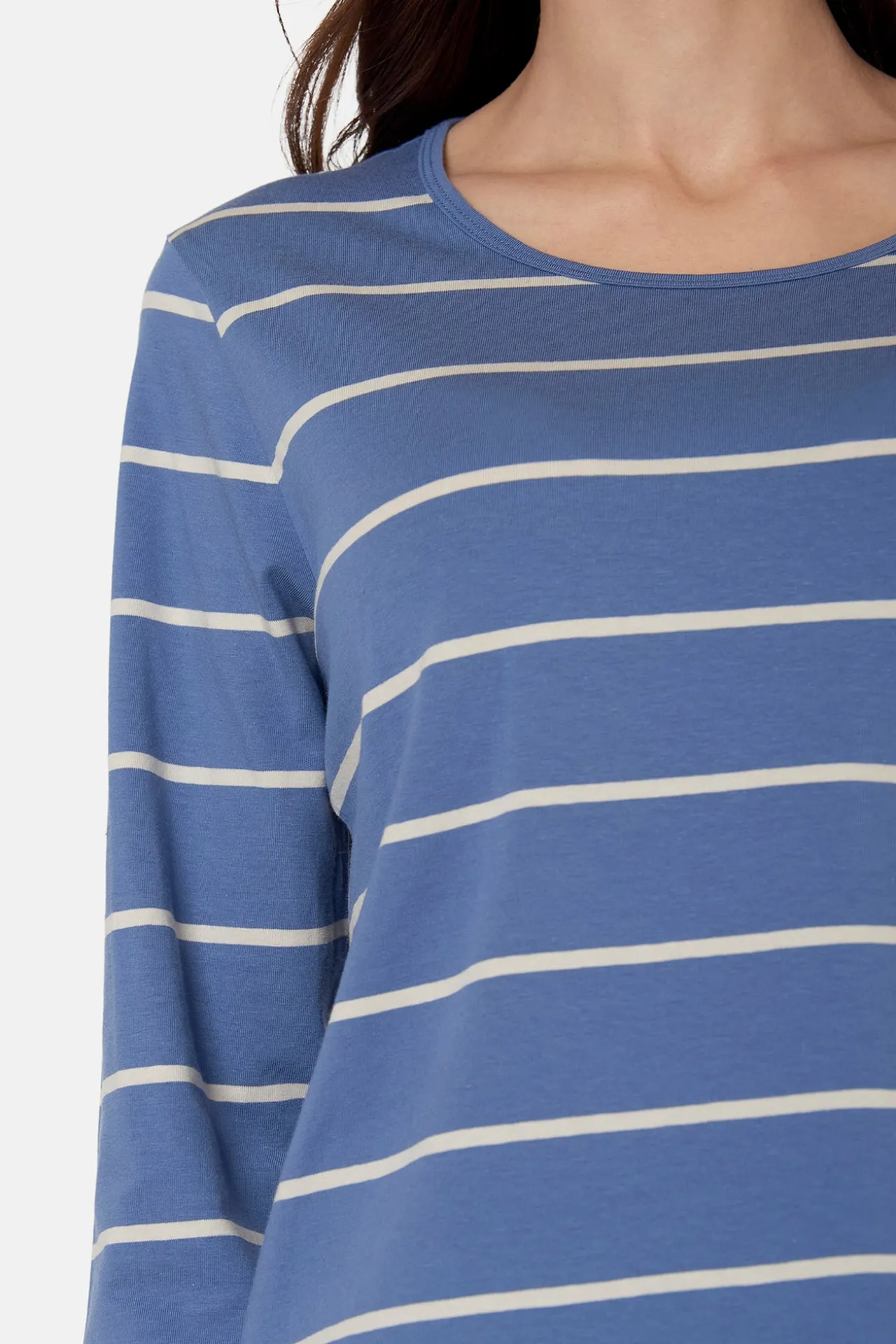 tshirt_langrmet__blue_hor_1.webp T-shirt, Langærmet - Blue Horizon Mix