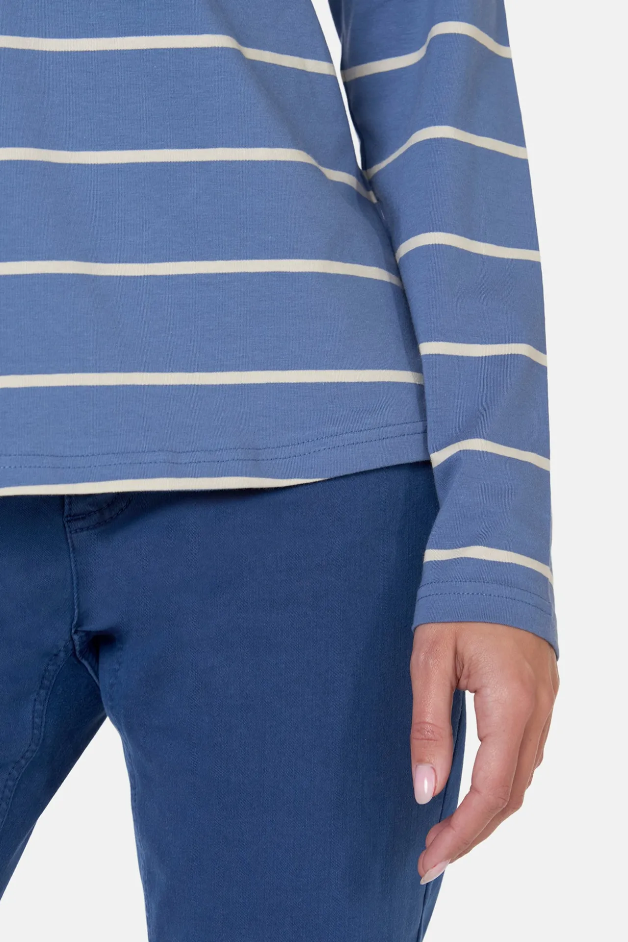 tshirt_langrmet__blue_hor_3.webp T-shirt, Langærmet - Blue Horizon Mix
