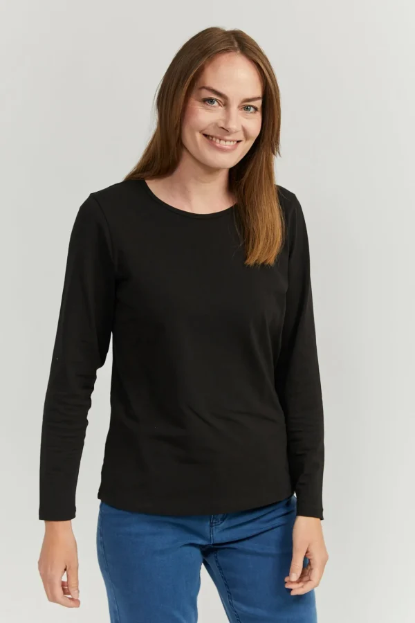 T-shirt Langærmet - Sort