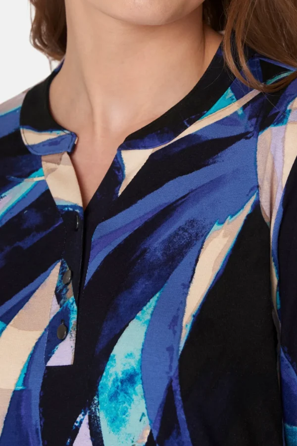T-shirt Med 3/4 ærmer - Beacon Blue
