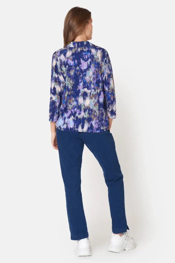 T-shirt Med 3/4 ærmer - Beacon Blue