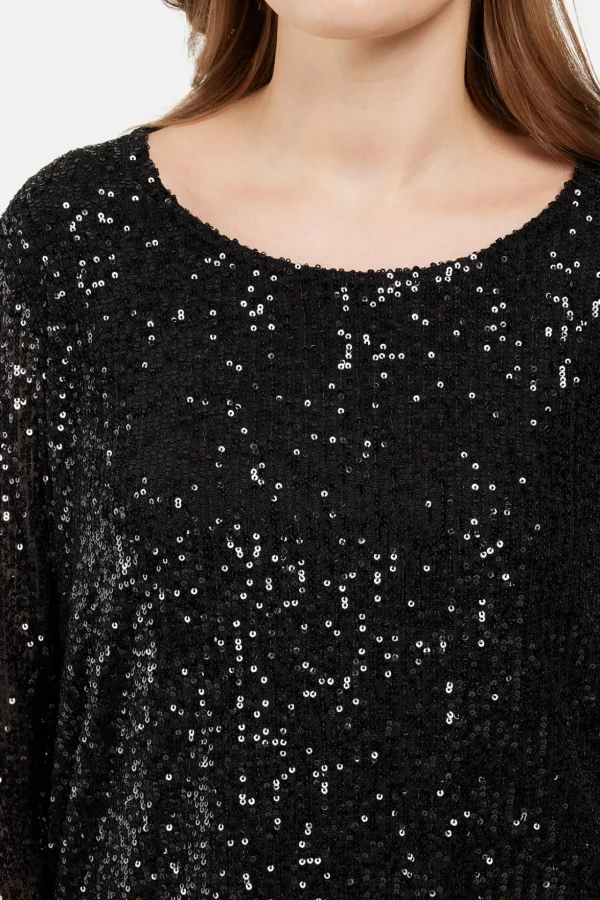 T-shirt Med 3/4 ærmer - Black