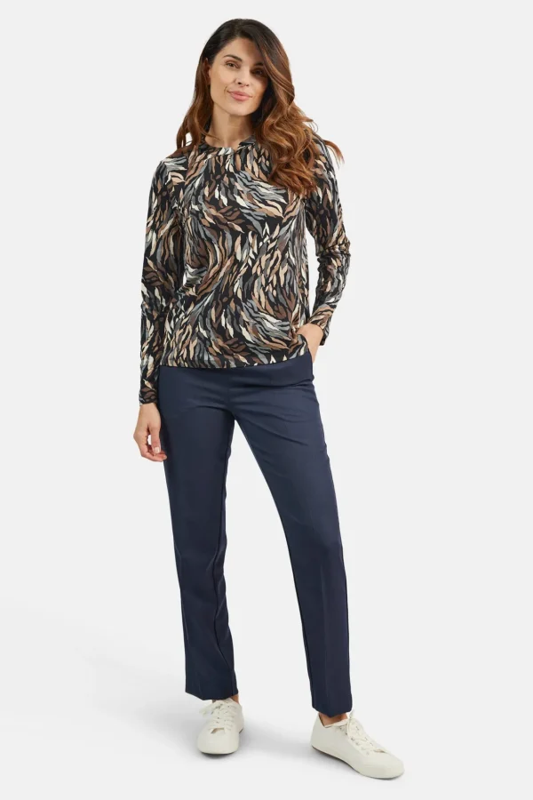 T-shirt Med 3/4 ærmer - Coffee Quartz