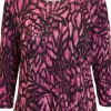 T-shirt Med 3/4 ærmer - Fuchsia Mix