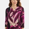 T-shirt Med 3/4 ærmer - Fuchsia Rød