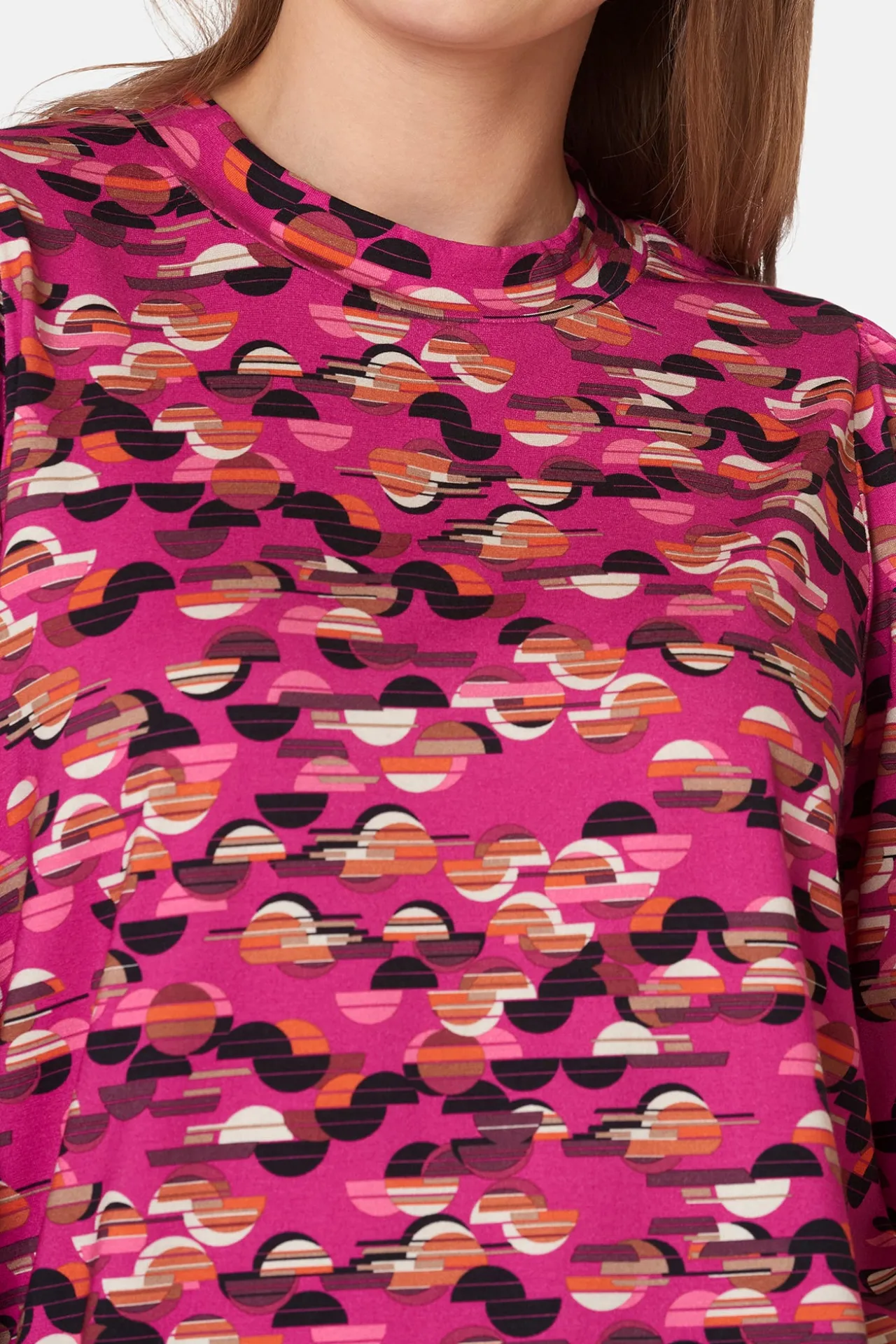 tshirt_med__rmer__fuchsia_1-2.webp T-shirt Med 3/4 ærmer - Fuchsia Red
